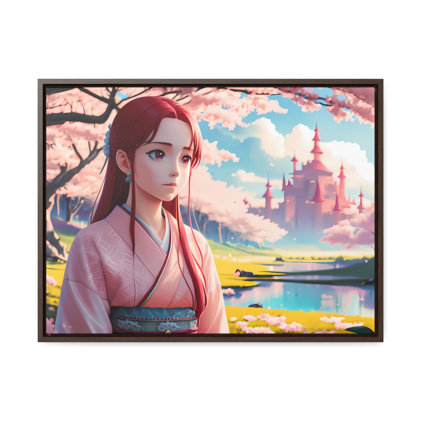 "Whispers of Spring in the Enchanted Realm" - Gallery Canvas Wraps, Horizontal Frame