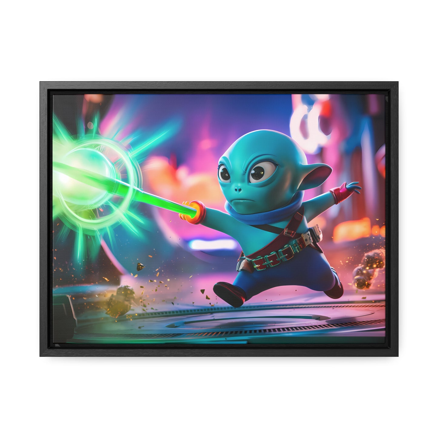 Galactic Defender - Gallery Canvas Wraps, Horizontal Frame