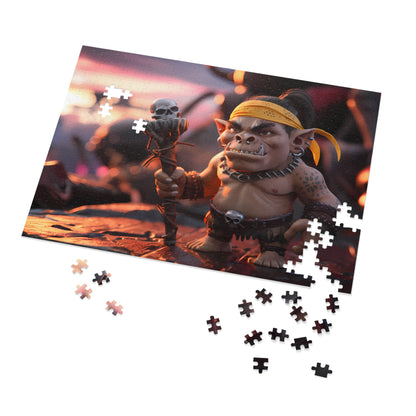 Ogre Shaman at Sunset - Jigsaw Puzzle (30, 110, 252, 500,1000-Piece)