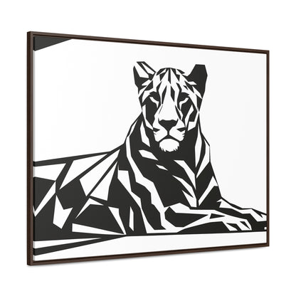 Majestic Geometric Tiger - Gallery Canvas Wraps, Horizontal Frame