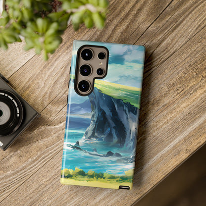 Anime Cliff by the Sea - Smartphone Tough Cases