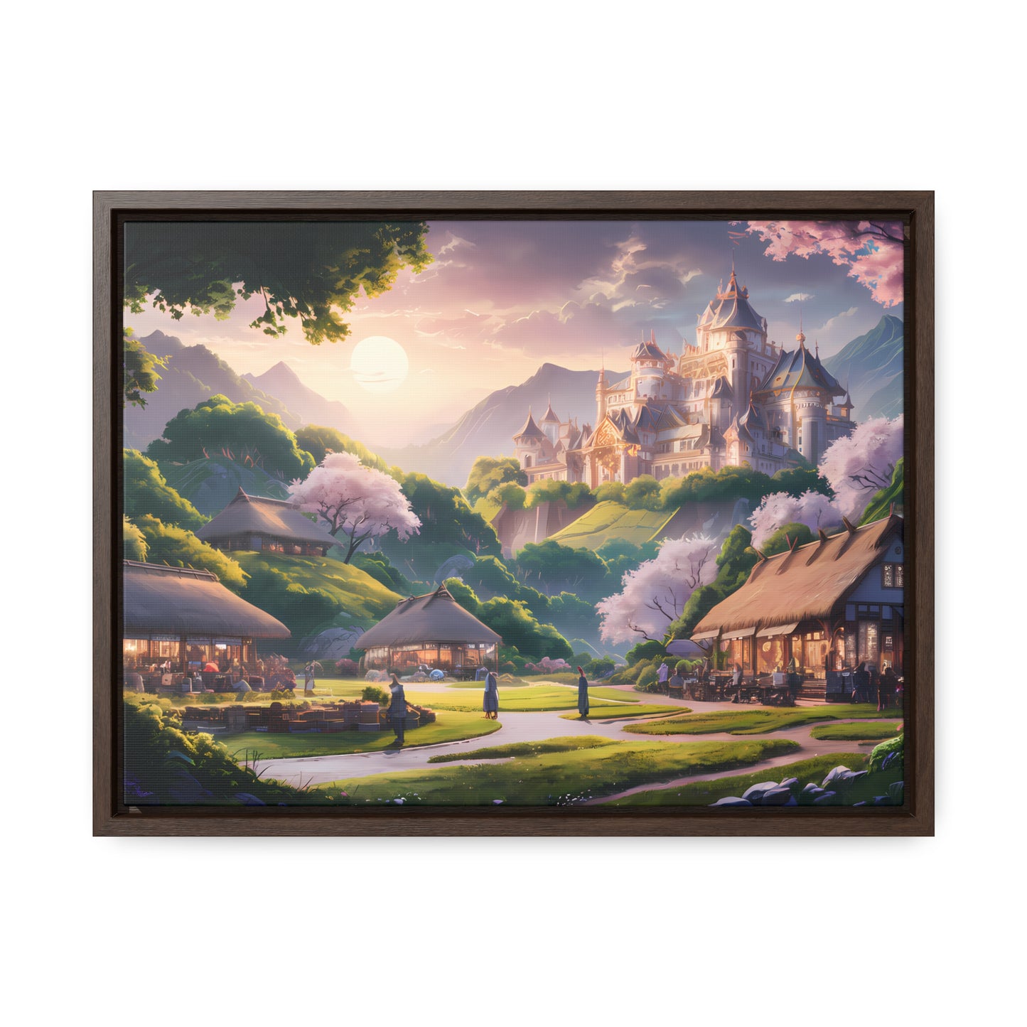 "Whispers of the Twilight Kingdom" - Gallery Canvas Wraps, Horizontal Frame