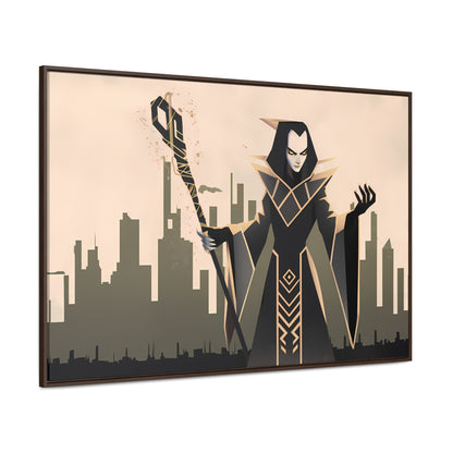 Shadow Sovereign of the Forsaken City - Gallery Canvas Wraps, Horizontal Frame