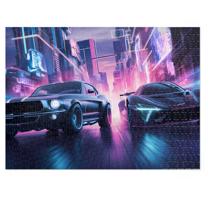 Neon Pursuit - Jigsaw Puzzle (30, 110, 252, 500,1000-Piece)