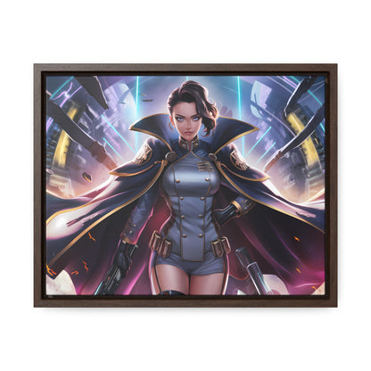 Commander of the Neon Storm - Gallery Canvas Wraps, Horizontal Frame