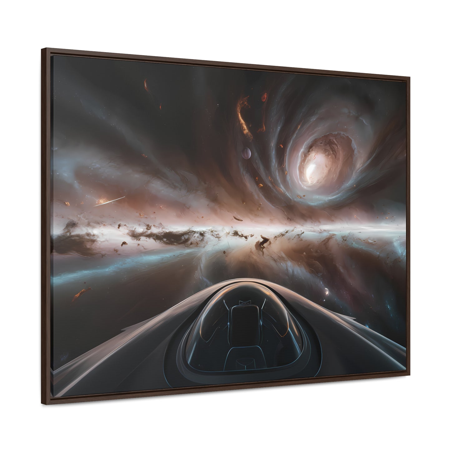 Journey Through the Celestial Abyss - Gallery Canvas Wraps, Horizontal Frame