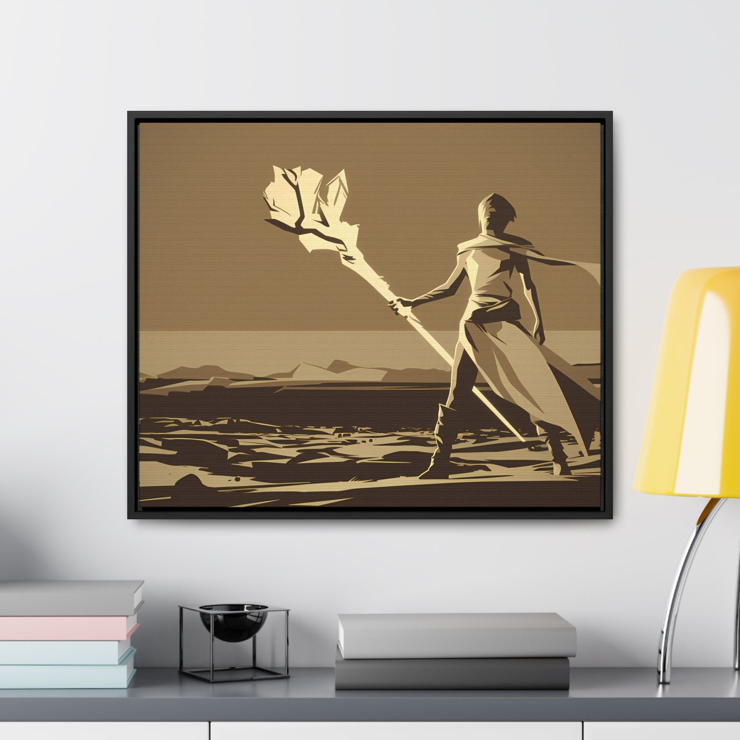 Wanderer of the Desolate Lands - Gallery Canvas Wraps, Horizontal Frame