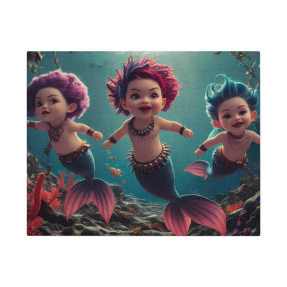 Cute Mermaids - Jigsaw Puzzle (30, 110, 252, 500,1000-Piece)