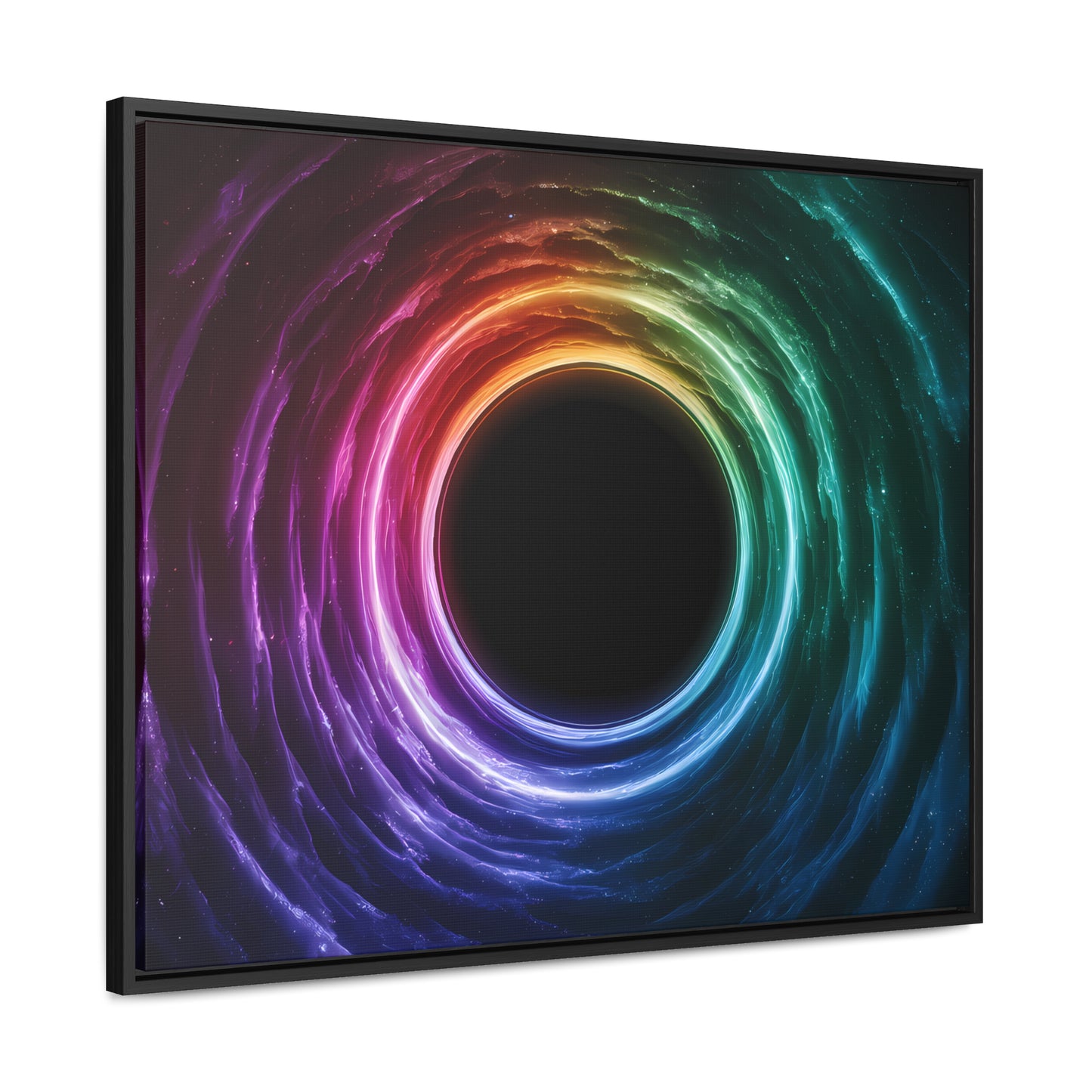 Cosmic Vortex of Light - Gallery Canvas Wraps, Horizontal Frame