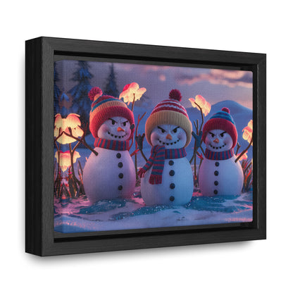 Frosty Troublemakers - Gallery Canvas Wraps, Horizontal Frame