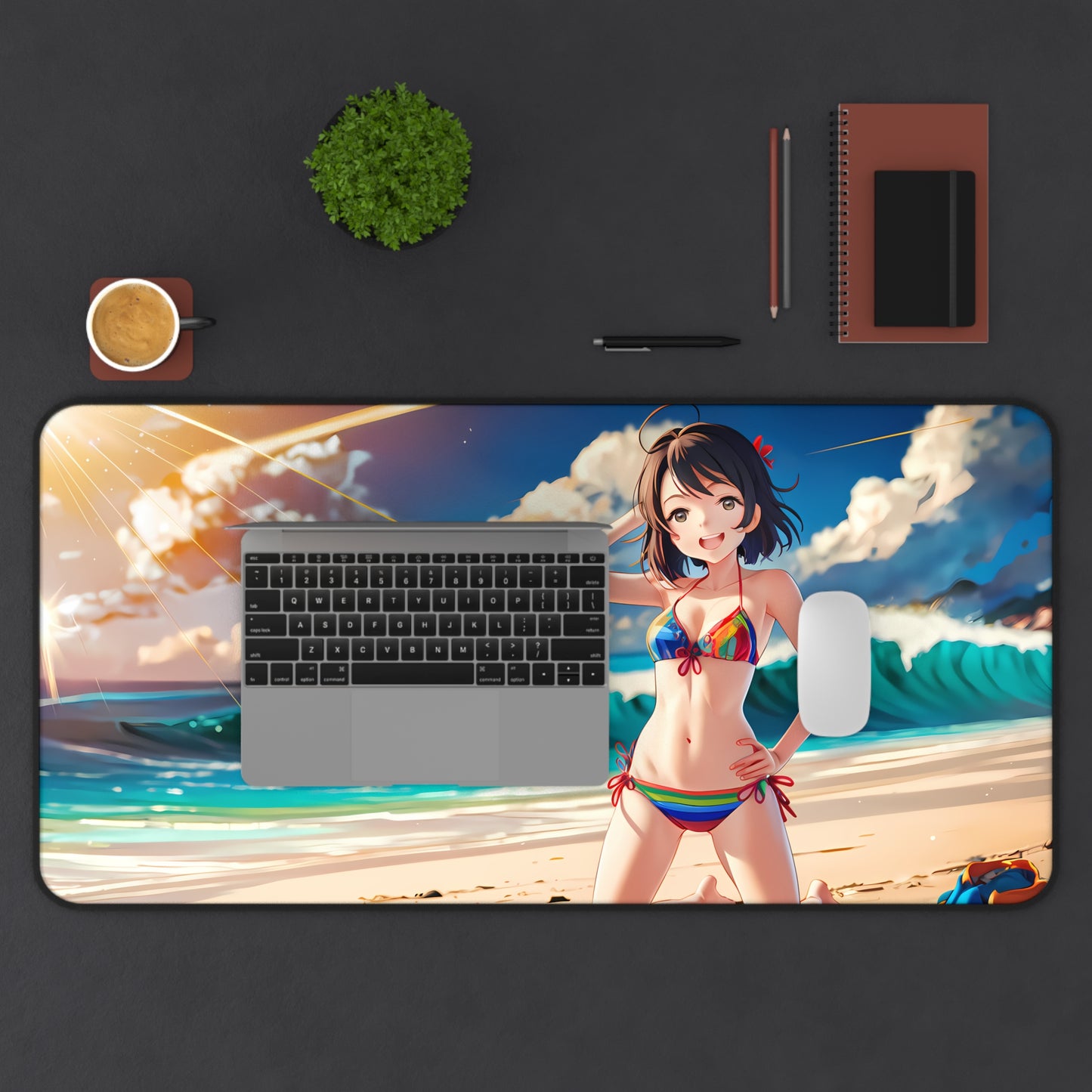 Summer Vibes at the Beach - Desk Mat