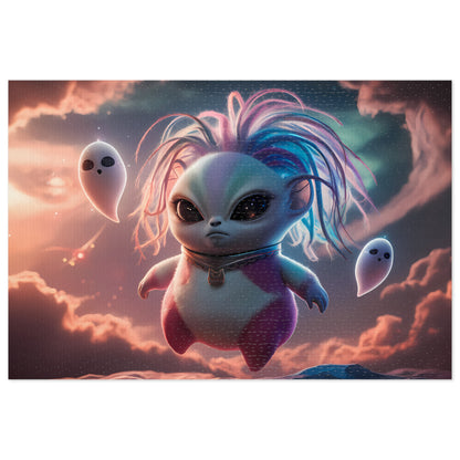 Galactic Spirit Guardian in the Ethereal Realm - Jigsaw Puzzle (30, 110, 252, 500,1000-Piece)