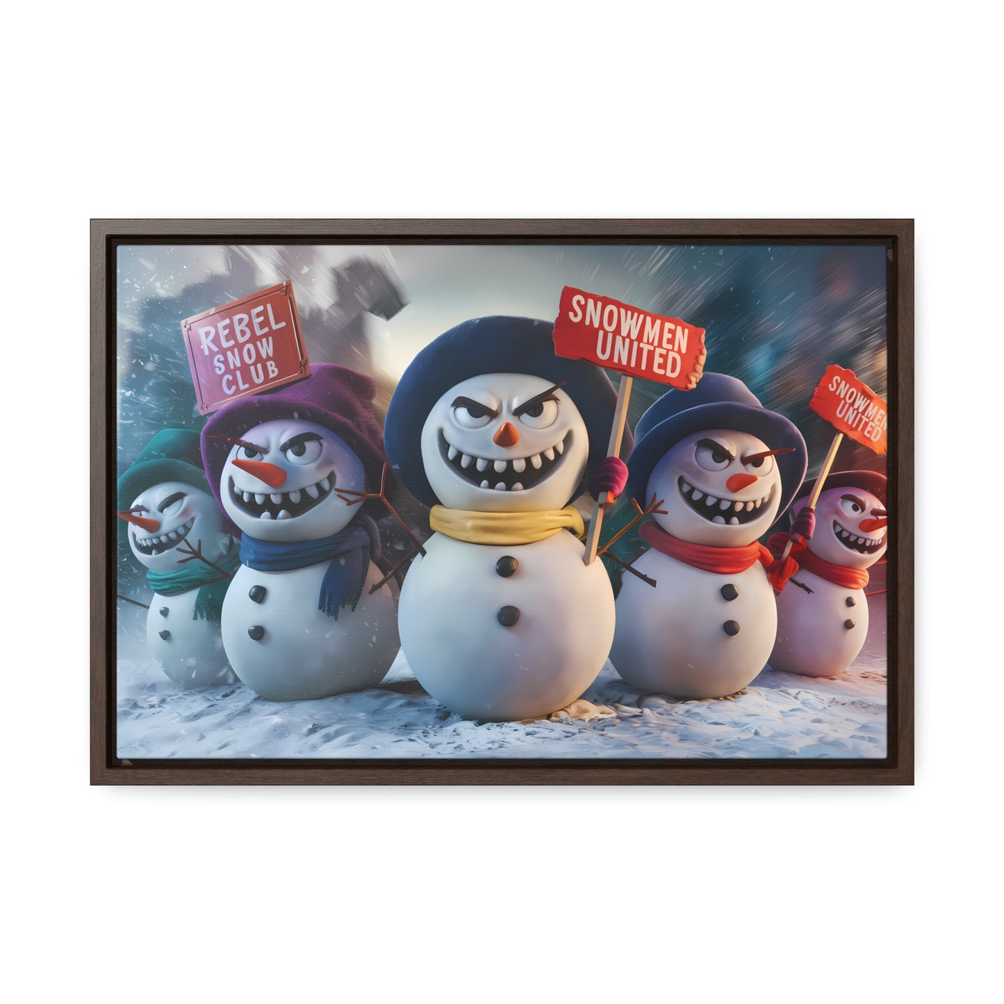 Frosty Revolt - Gallery Canvas Wraps, Horizontal Frame