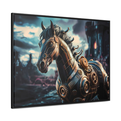 The Mechanical Steed of Dystopia - Gallery Canvas Wraps, Horizontal Frame