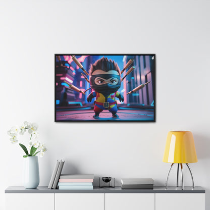 Ninja Toy Showdown - Gallery Canvas Wraps, Horizontal Frame