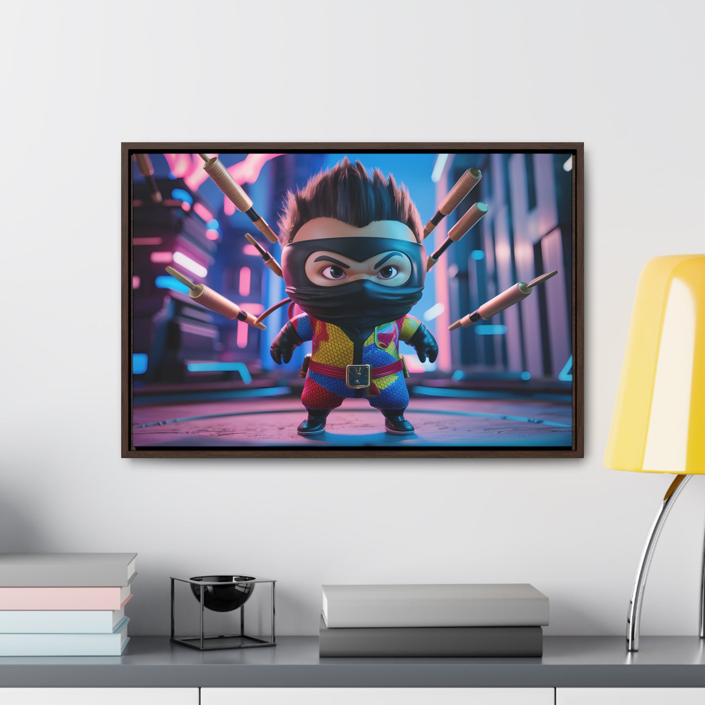 Ninja Toy Showdown - Gallery Canvas Wraps, Horizontal Frame