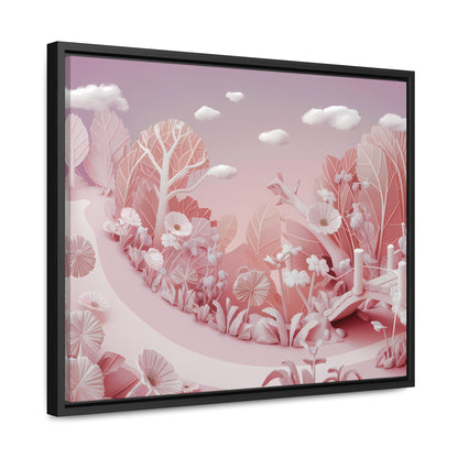 Whimsical Dawn Garden - Gallery Canvas Wraps, Horizontal Frame