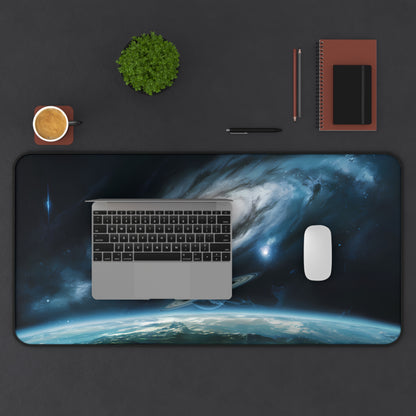 Outer Space viewing a Planet - Desk Mat