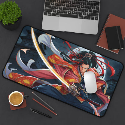 Blade of the Crimson Samurai - Desk Mat