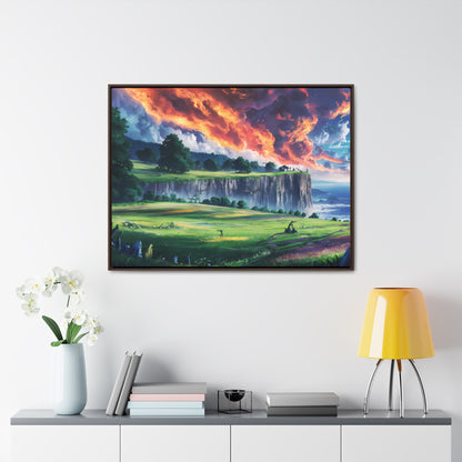 Edge of the Burning Sky - Gallery Canvas Wraps, Horizontal Frame