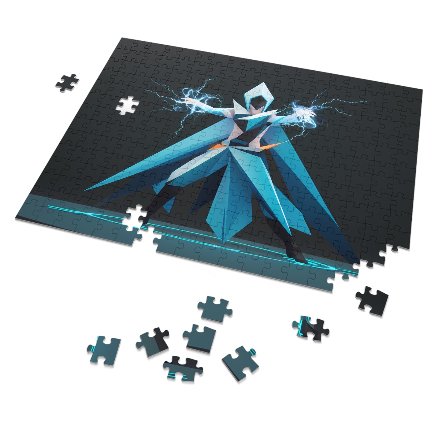 Arcane Lightning Wielder - Jigsaw Puzzle (30, 110, 252, 500,1000-Piece)