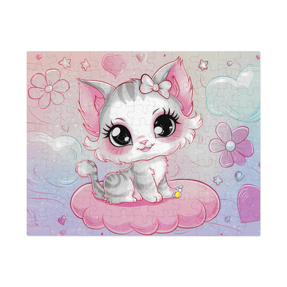 Dreamy Kitten on a Cloud - Jigsaw Puzzle (30, 110, 252, 500,1000-Piece)