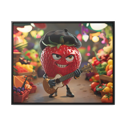 Strawberry Serenade in the Market - Gallery Canvas Wraps, Horizontal Frame