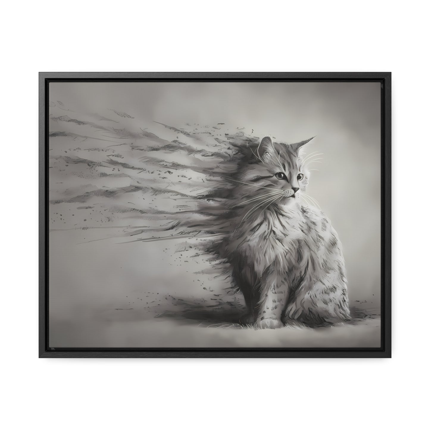 Ephemeral Whiskers - Gallery Canvas Wraps, Horizontal Frame