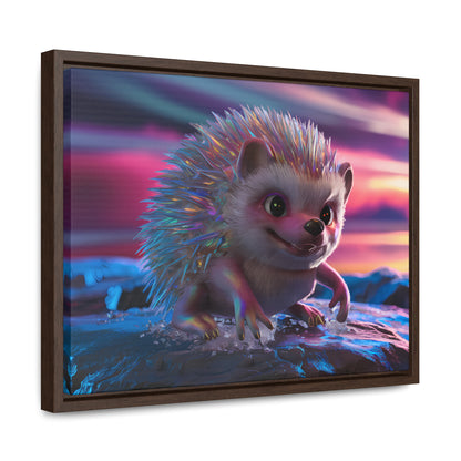 Prismatic Hedgehog at Dusk - Gallery Canvas Wraps, Horizontal Frame