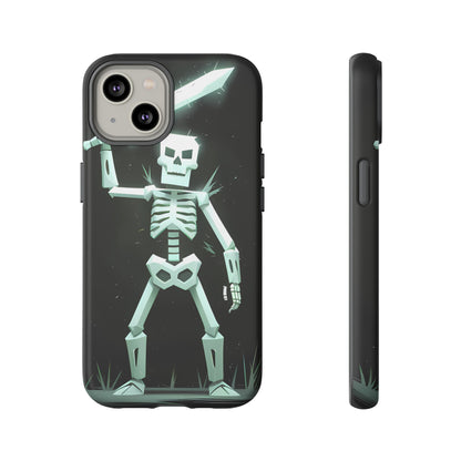 Geometric Skeleton Swordsman - Smartphone Tough Cases