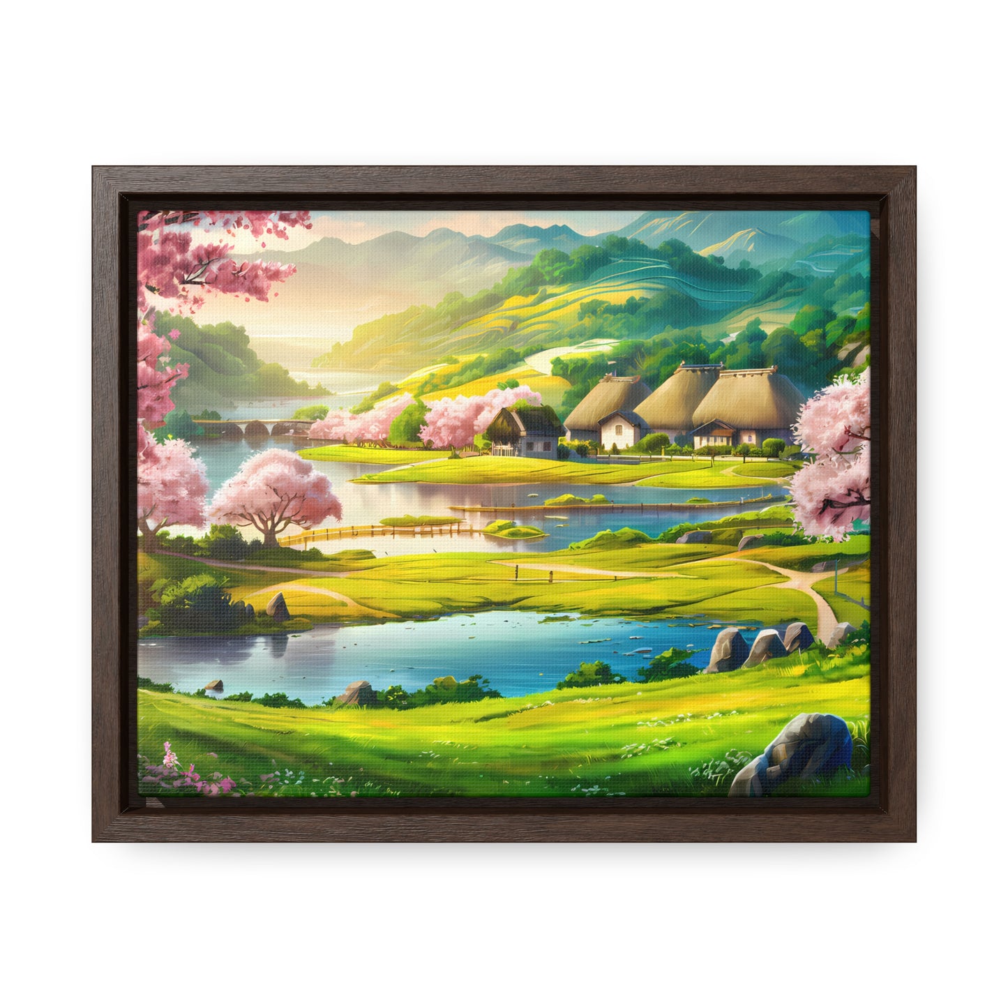 Serenity in Spring Meadows - Gallery Canvas Wraps, Horizontal Frame