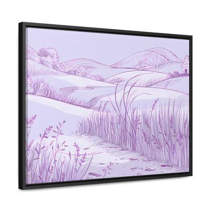 Whispers of the Lavender Hills - Gallery Canvas Wraps, Horizontal Frame