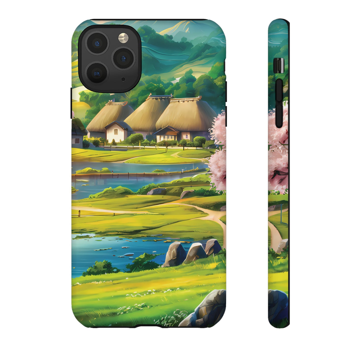 Idyllic Anime Village - Smartphone Tough Cases