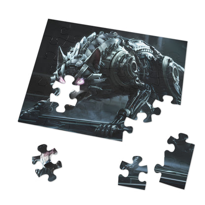 Cybernetic Wolf Sentinel - Jigsaw Puzzle (30, 110, 252, 500,1000-Piece)