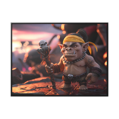 Goblin Warlord at Sunset - Gallery Canvas Wraps, Horizontal Frame