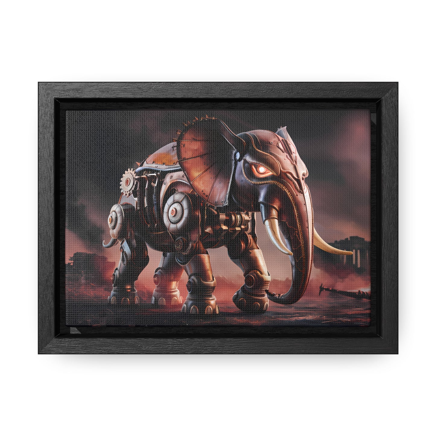 "Mechanized Titan of the Wasteland" - Gallery Canvas Wraps, Horizontal Frame