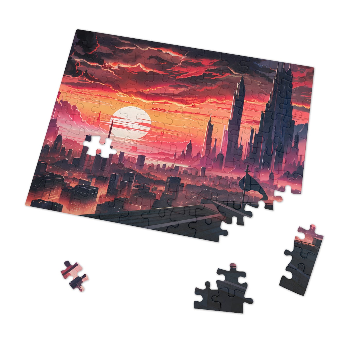 "City of the Eternal Dusk" - Jigsaw Puzzle (30, 110, 252, 500,1000-Piece)