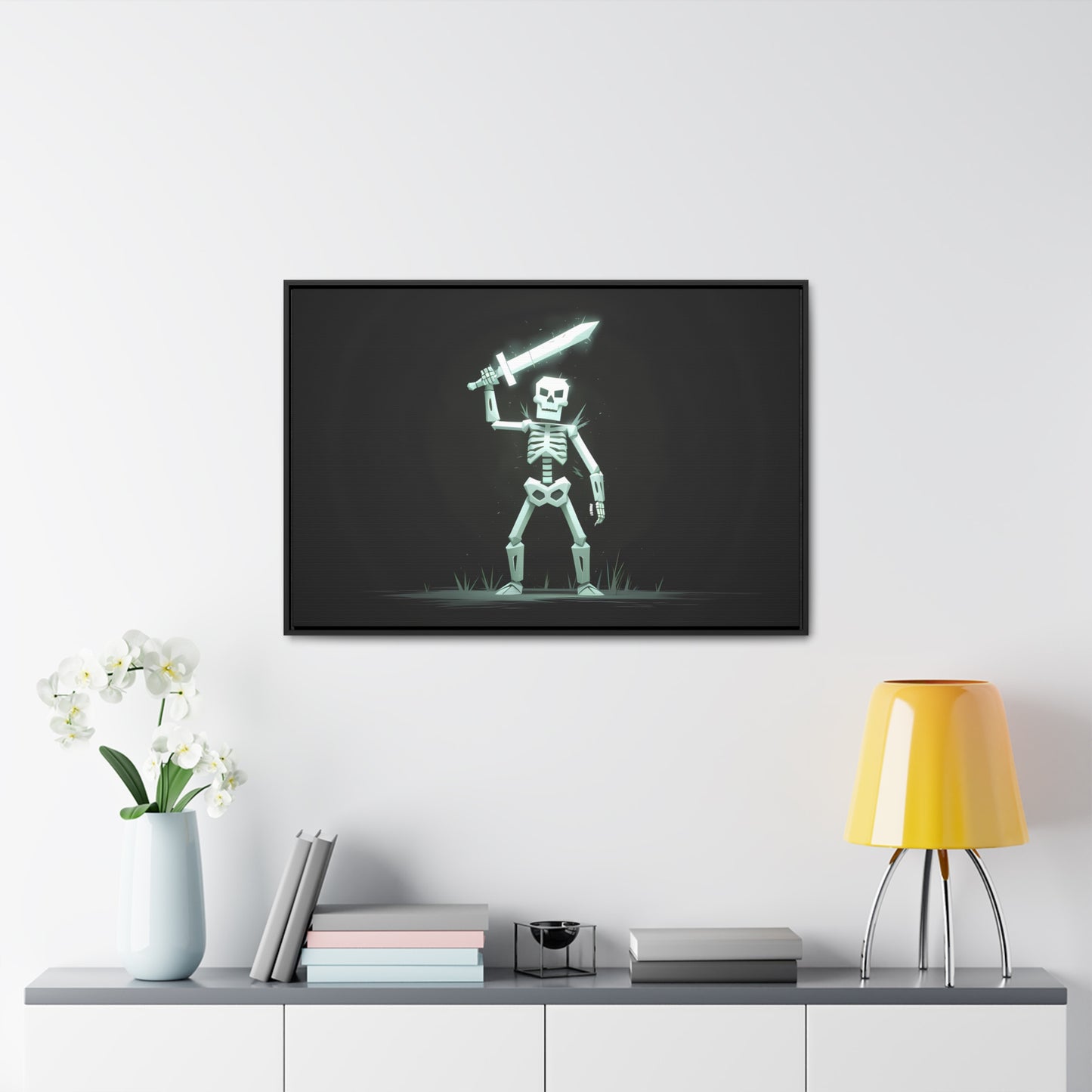 Rise of the Skeleton Warrior - Gallery Canvas Wraps, Horizontal Frame