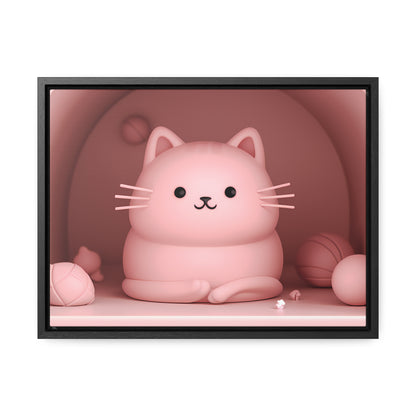 Purrfectly Pink Serenity - Gallery Canvas Wraps, Horizontal Frame