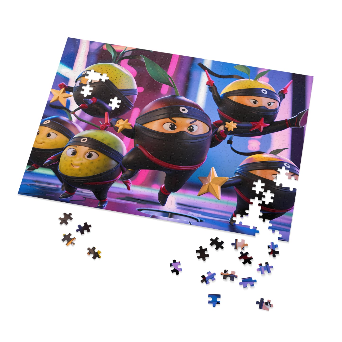 Fruity Ninja Warriors - Jigsaw Puzzle (30, 110, 252, 500,1000-Piece)