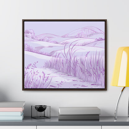 Whispers of the Lavender Hills - Gallery Canvas Wraps, Horizontal Frame