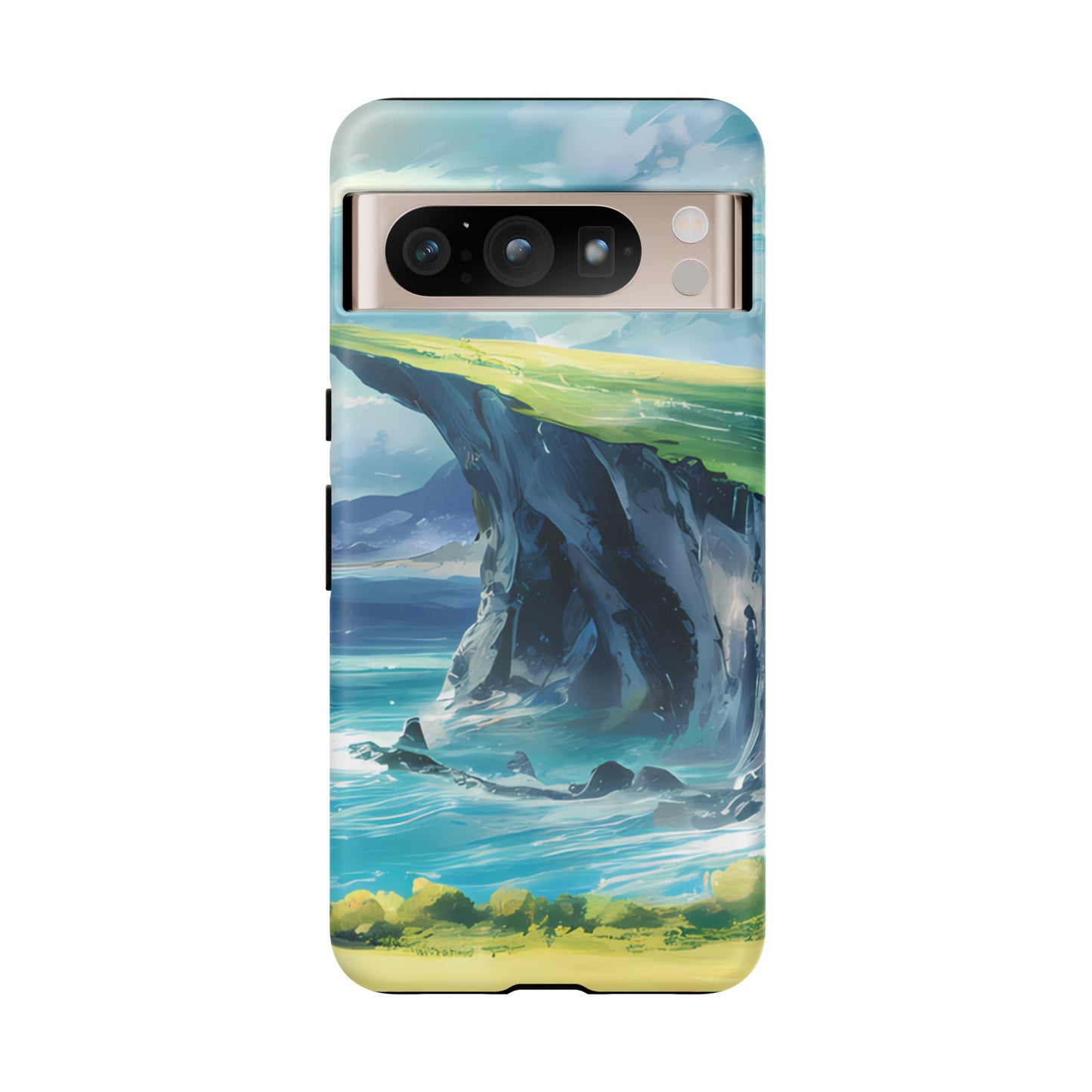 Anime Cliff by the Sea - Smartphone Tough Cases