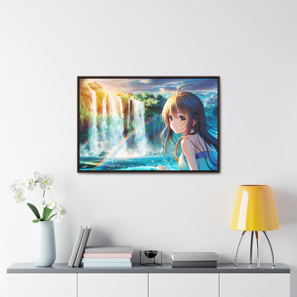 Whispers of the Waterfall - Gallery Canvas Wraps, Horizontal Frame