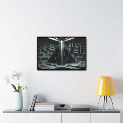 Sanctum of the Obsidian Pyramid - Gallery Canvas Wraps, Horizontal Frame