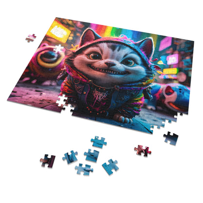 Neon Alley Cat Caper - Jigsaw Puzzle (30, 110, 252, 500,1000-Piece)