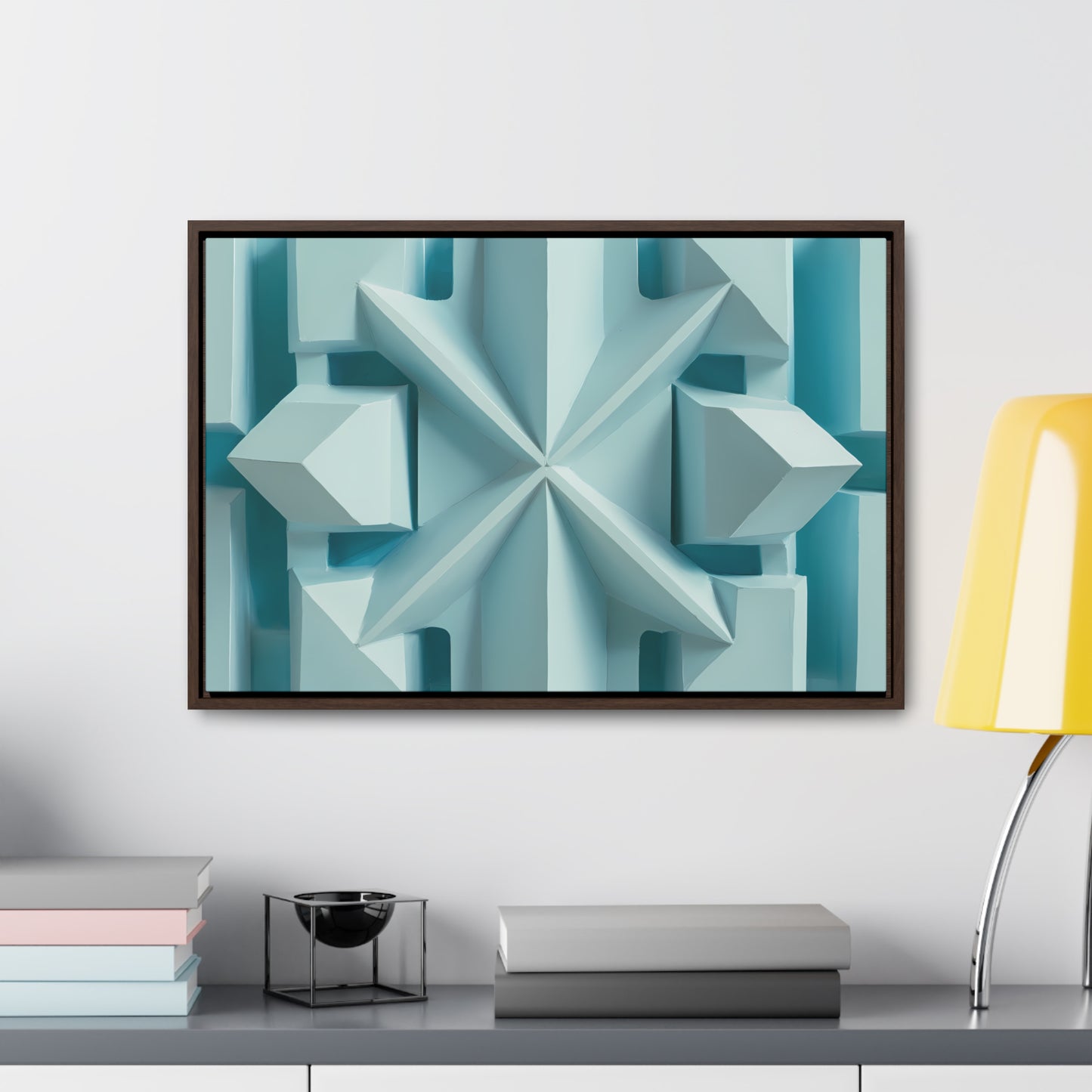 Fractal Symmetry in Ice - Gallery Canvas Wraps, Horizontal Frame