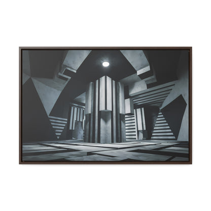 The Geometry of Shadows - Gallery Canvas Wraps, Horizontal Frame