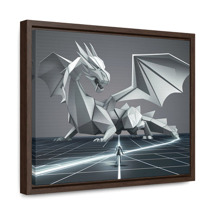 Confrontation in the Digital Realm - Gallery Canvas Wraps, Horizontal Frame