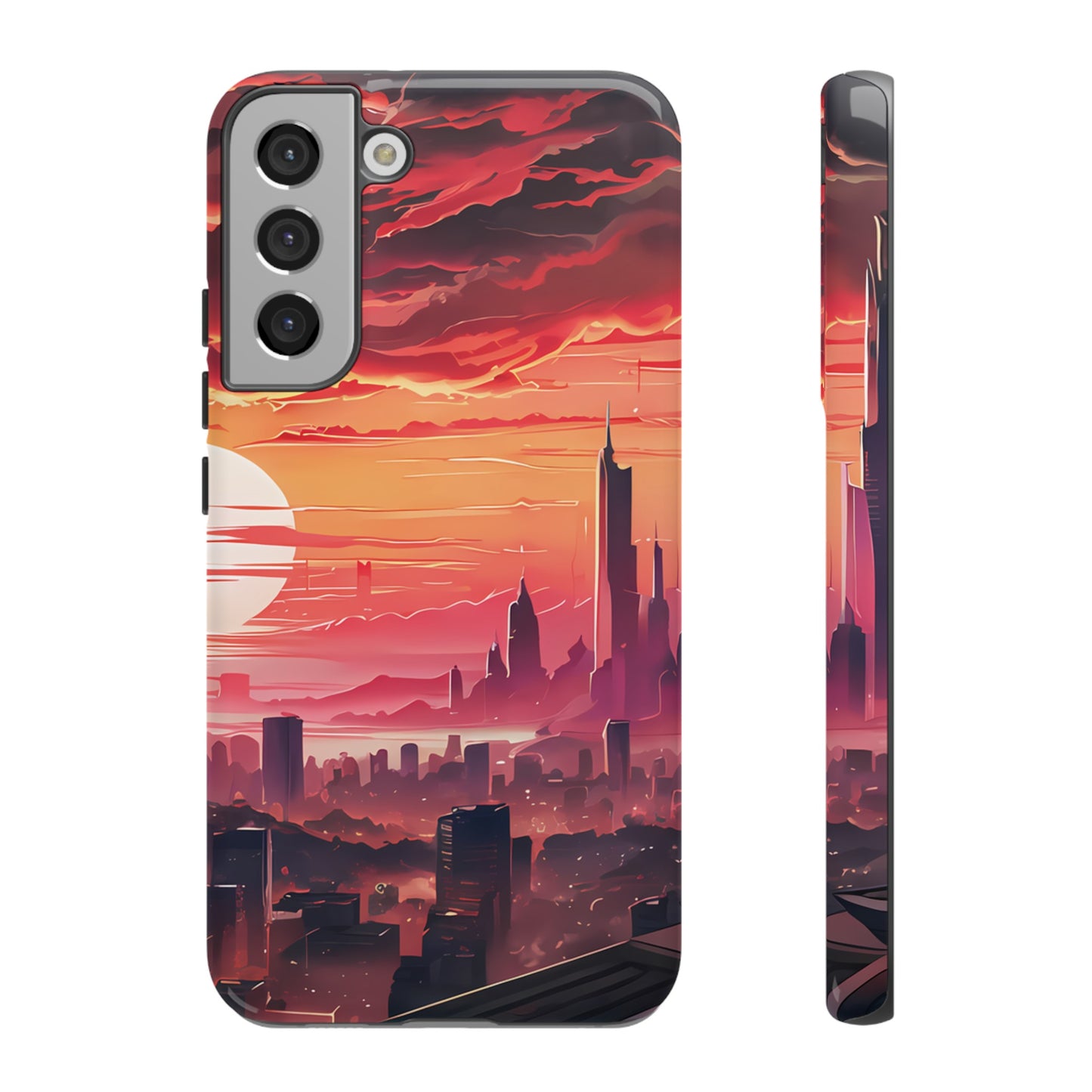 Anime City at Dawn - Smartphone Tough Cases