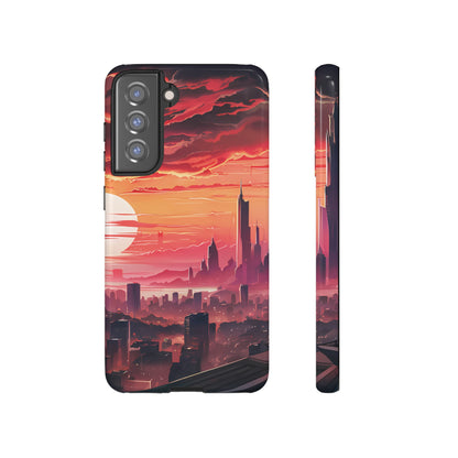 Anime City at Dawn - Smartphone Tough Cases